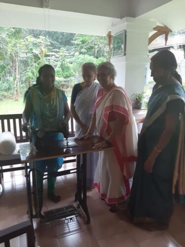 sewing machines for those who have received free sewing training under Manavodaya